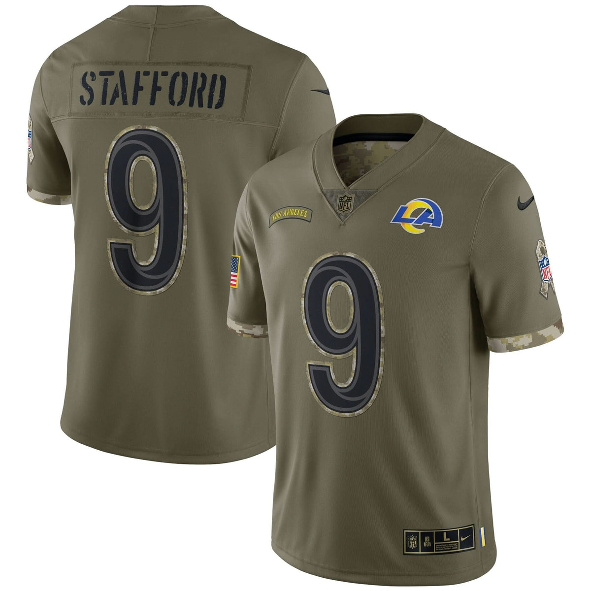 LAR Super Bowl LVI Black Gold Jersey