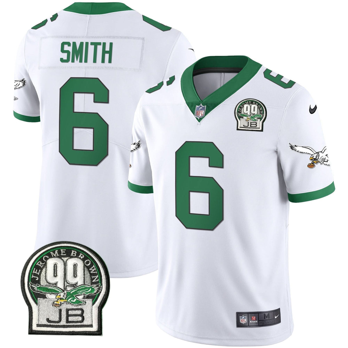 PHI Jerome Brown Retired Patch Gold & Kelly Jersey