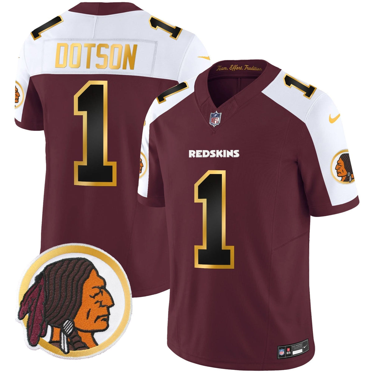WR Throwback Vapor Gold Trim Jersey