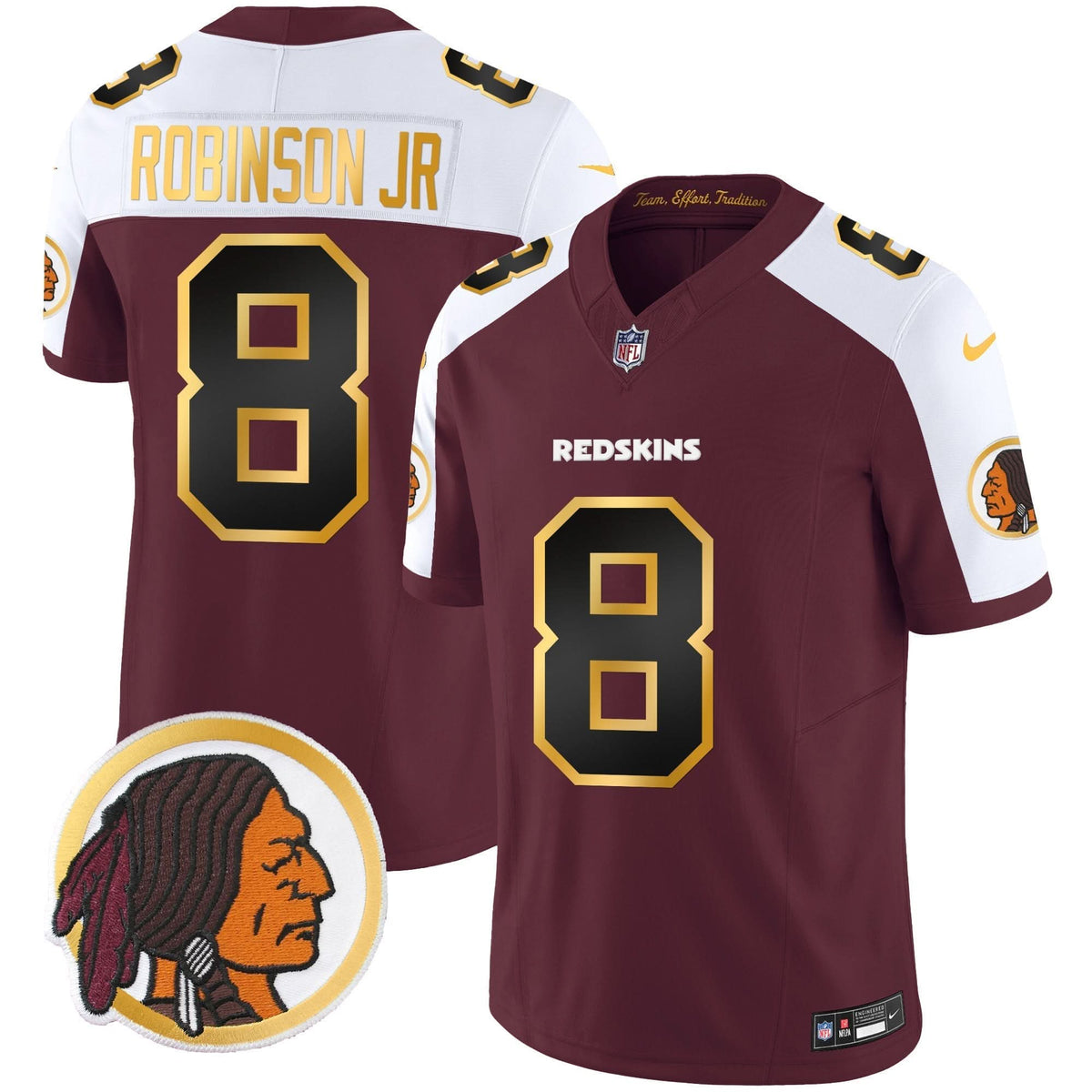 WR Throwback Vapor Gold Trim Jersey