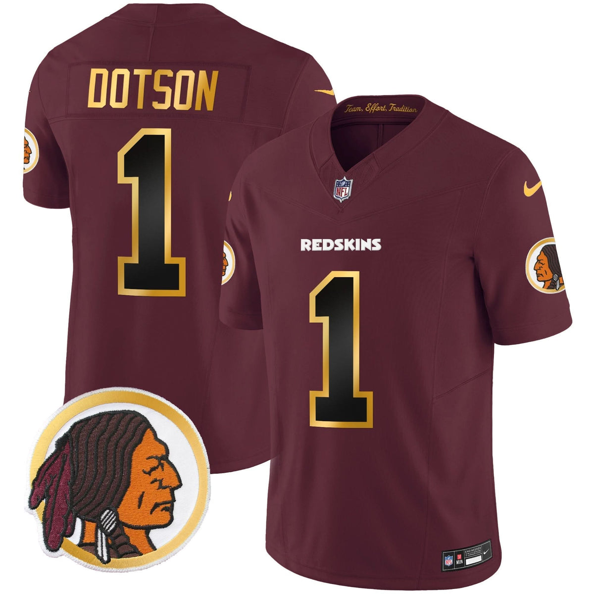 WR Throwback Vapor Gold Trim Jersey