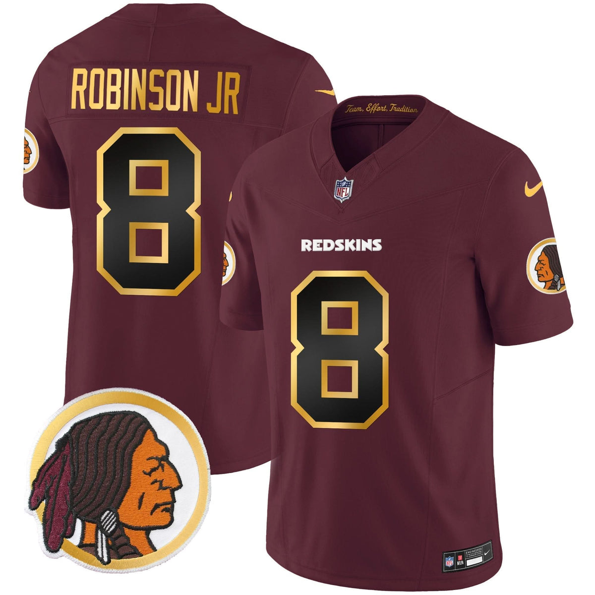 WR Throwback Vapor Gold Trim Jersey