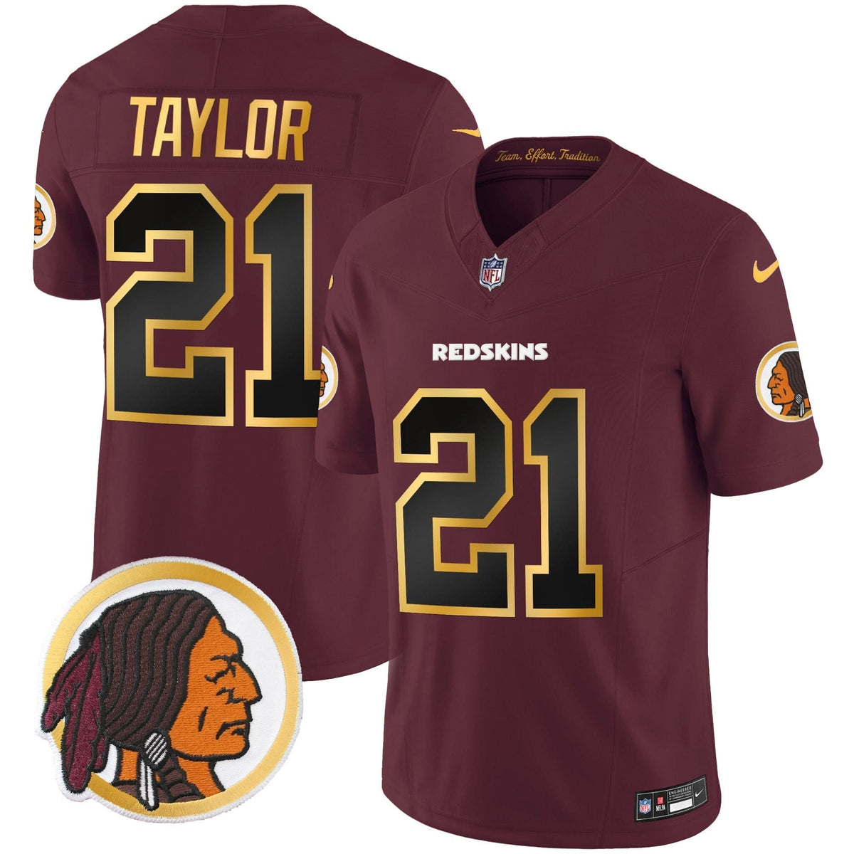 WR Throwback Vapor Gold Trim Jersey