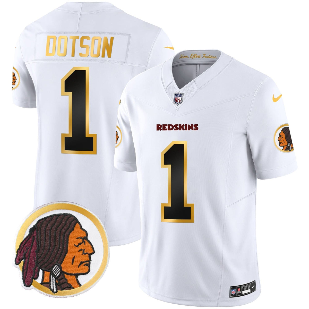 WR Throwback Vapor Gold Trim Jersey