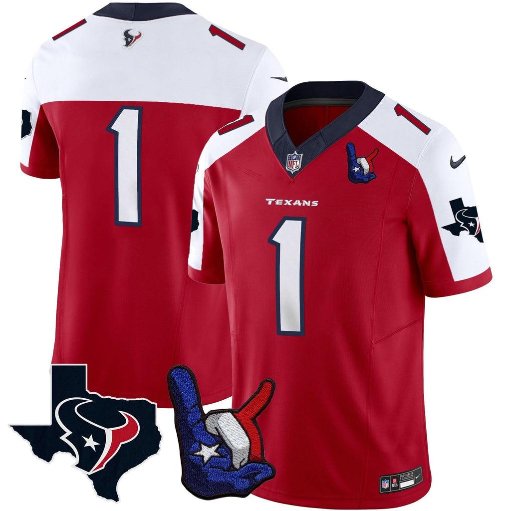 HT Hand Sign Throwing Up The H Vapor Jersey