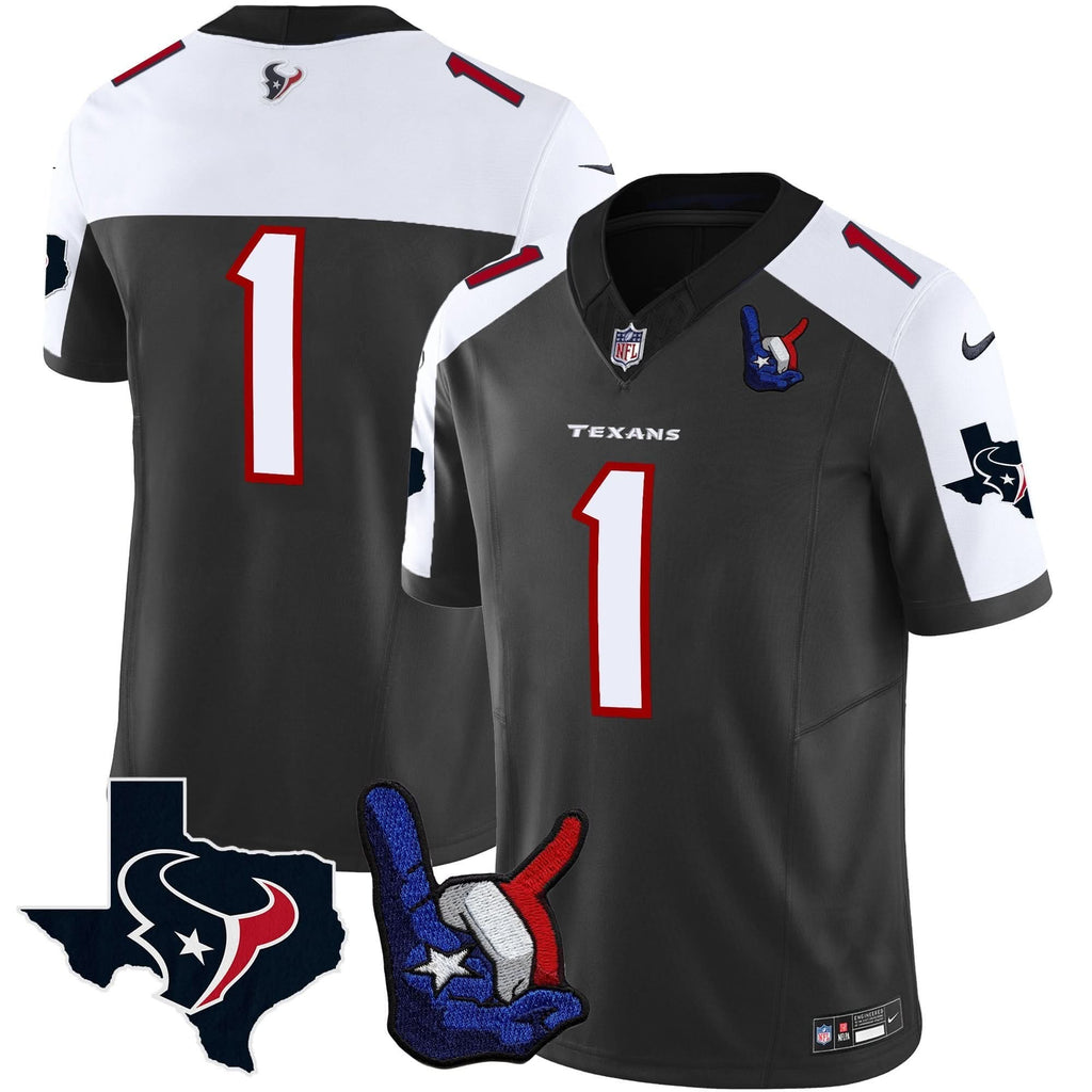 HT Hand Sign Throwing Up The H Vapor Jersey