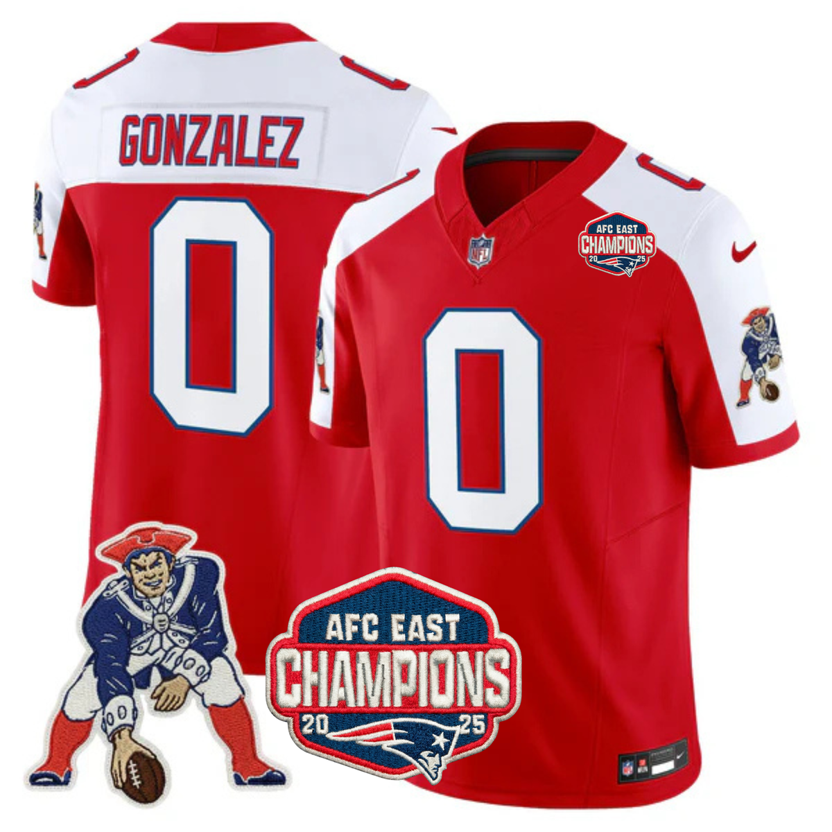 NE AFC East Champions Throwback Vapor Limited Jersey V2