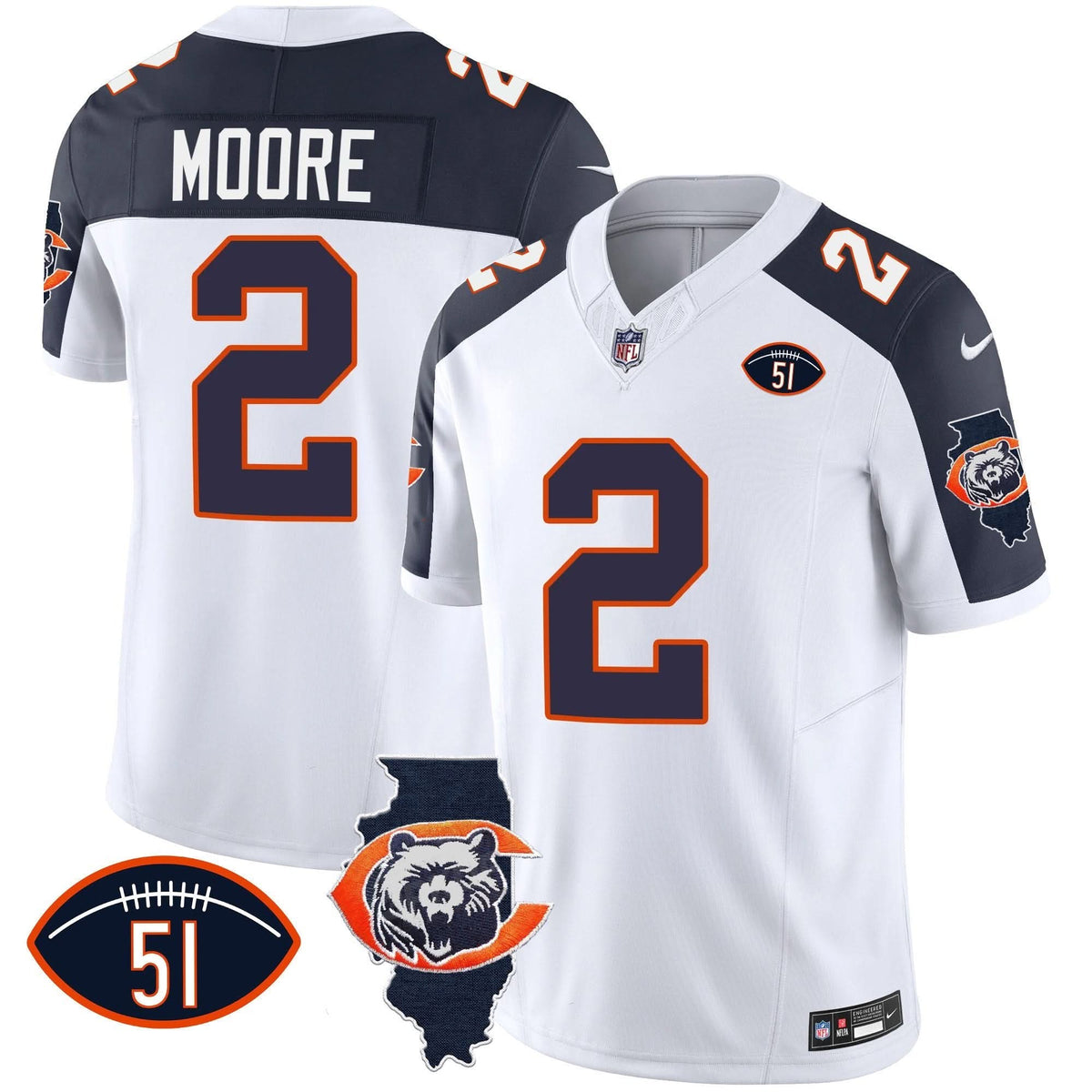 CHI Throwback Illinois Patch Vapor Jersey