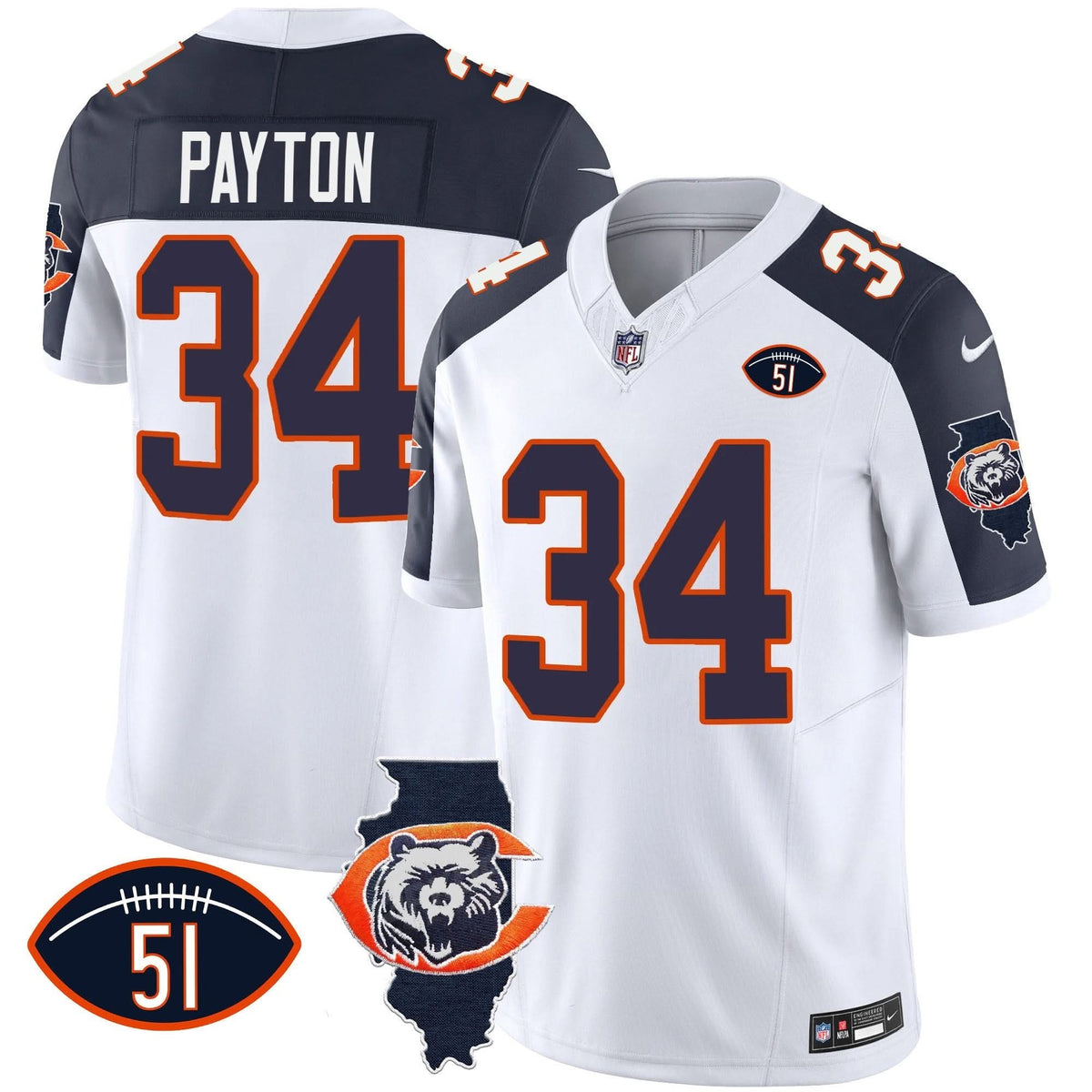 CHI Throwback Illinois Patch Vapor Jersey