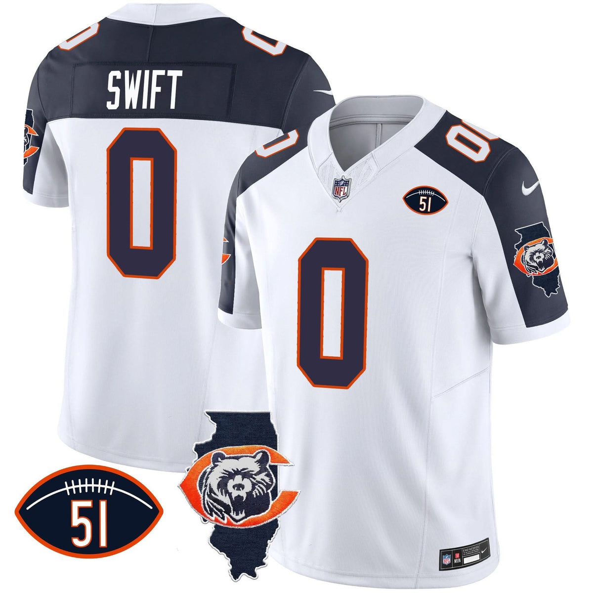 CHI Throwback Illinois Patch Vapor Jersey