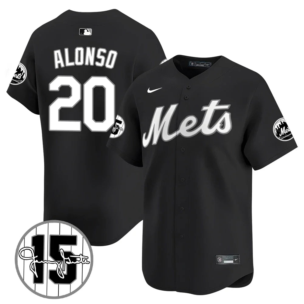 New York Mets Jerry Grote Patch Vapor Premier Limited V1 Jersey – All Stitched