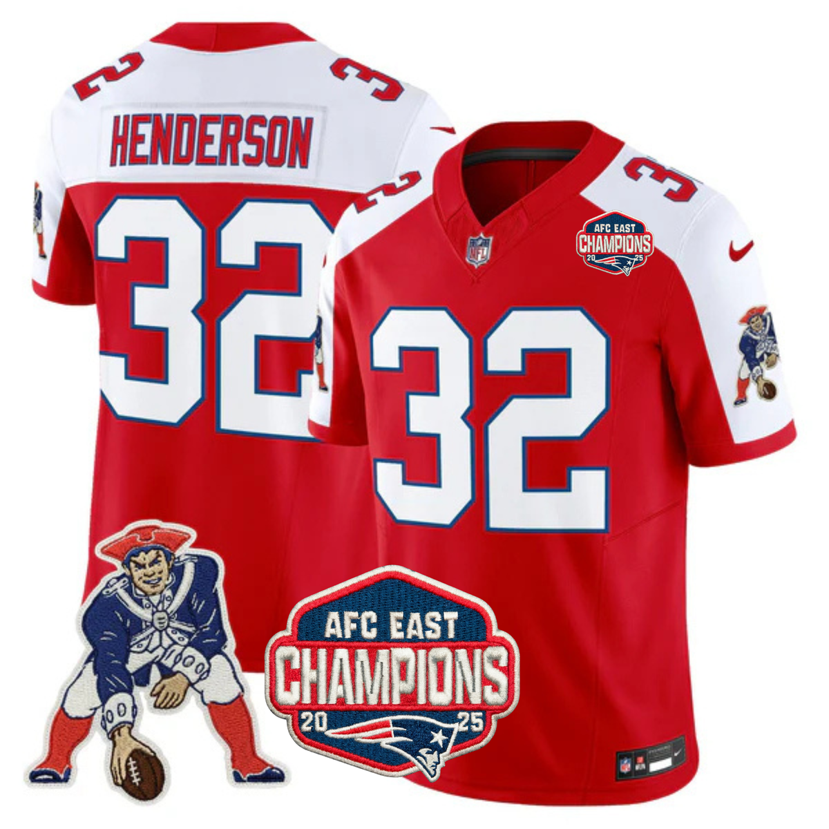NE AFC East Champions Throwback Vapor Limited Jersey V2
