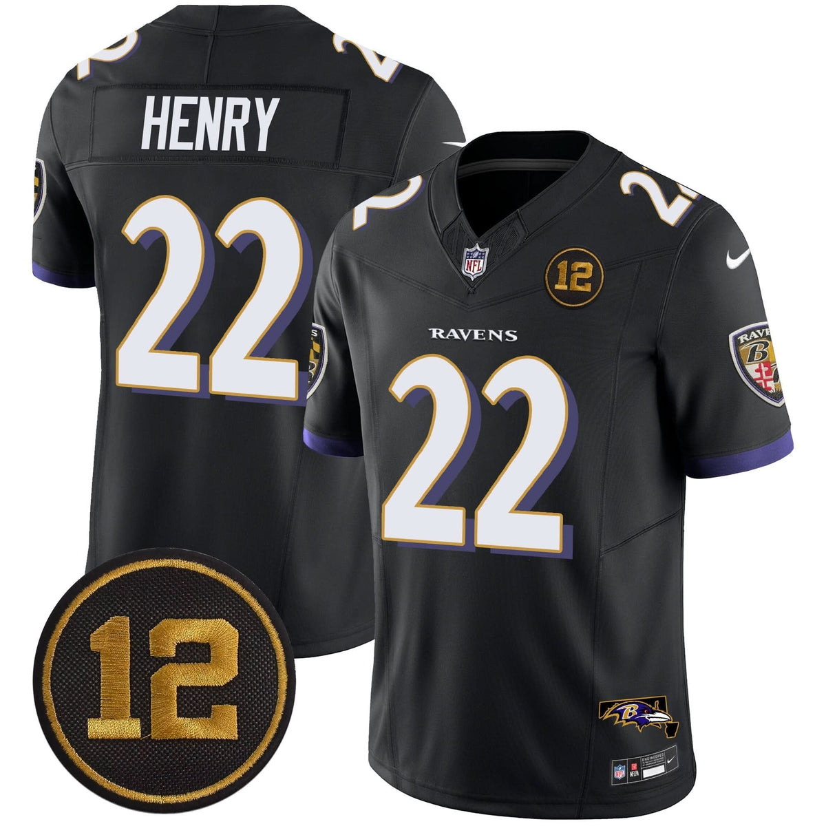BAL Jacoby Jones Patch Vapor Limited Jersey