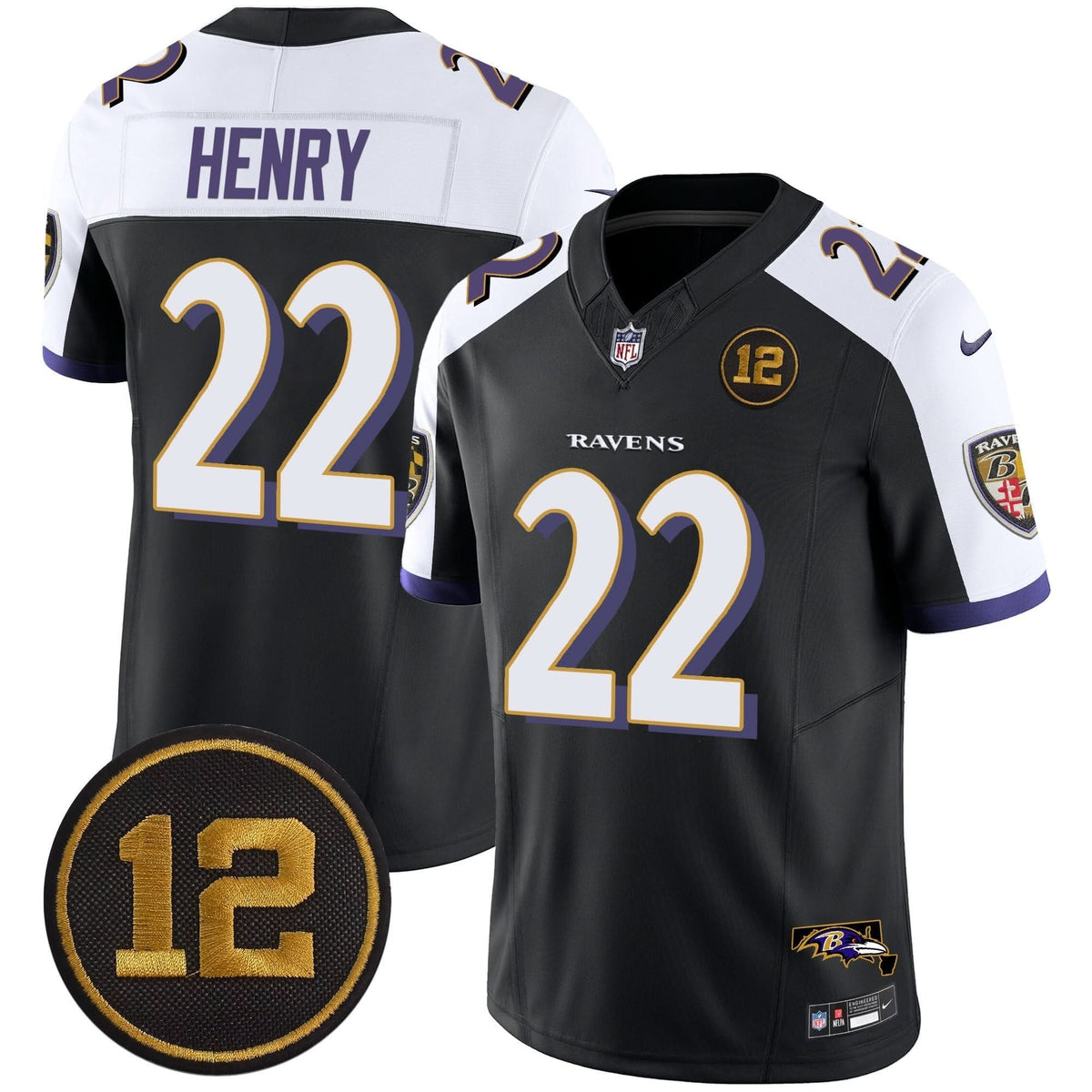 BAL Jacoby Jones Patch Vapor Limited Jersey