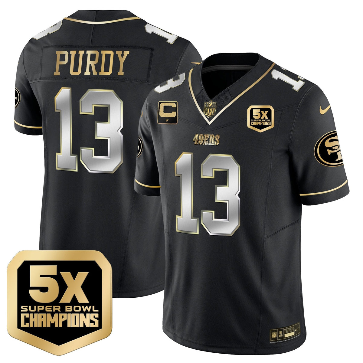 SF 5x Super Bowl Champions Vapor Limited Jersey - All Stitched