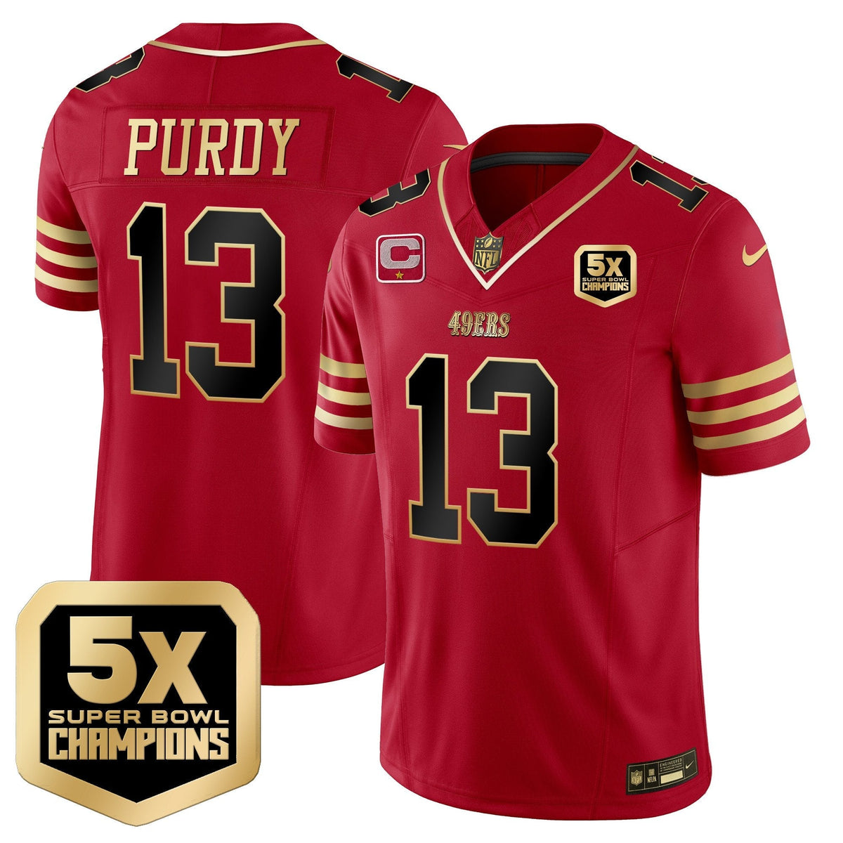 SF 5x Super Bowl Champions Vapor Limited Jersey - All Stitched