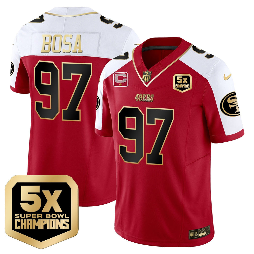 SF 5x Super Bowl Champions Vapor Limited Jersey - All Stitched