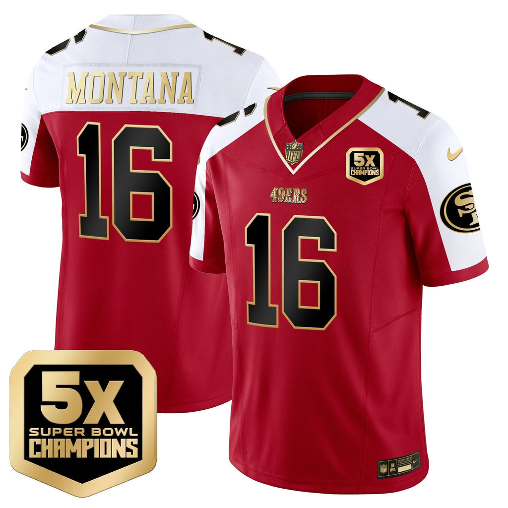 SF 5x Super Bowl Champions Vapor Limited Jersey - All Stitched