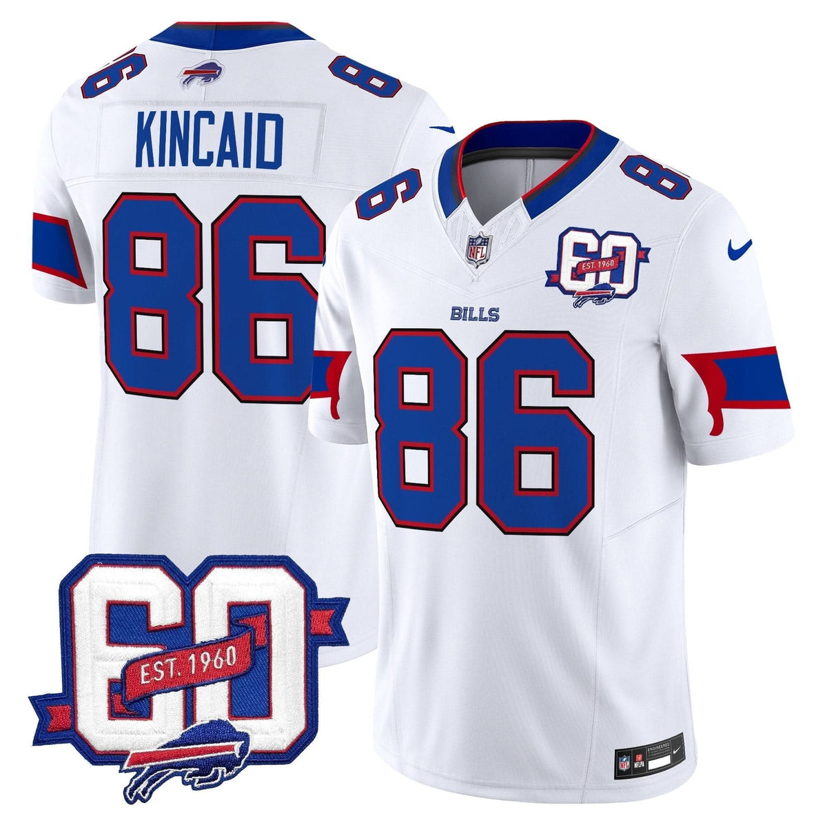 BUF 60th Anniversary Patch Vapor Limited Jersey