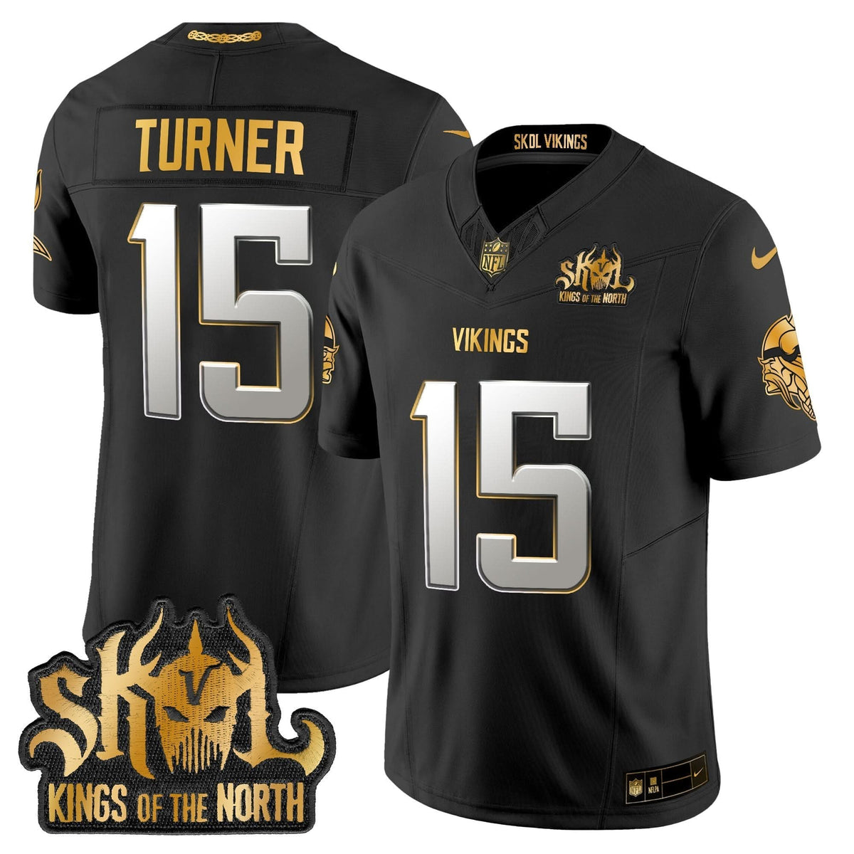 MV 2024 Winter Warrior Skol Patch Gold Vapor Limited Jersey