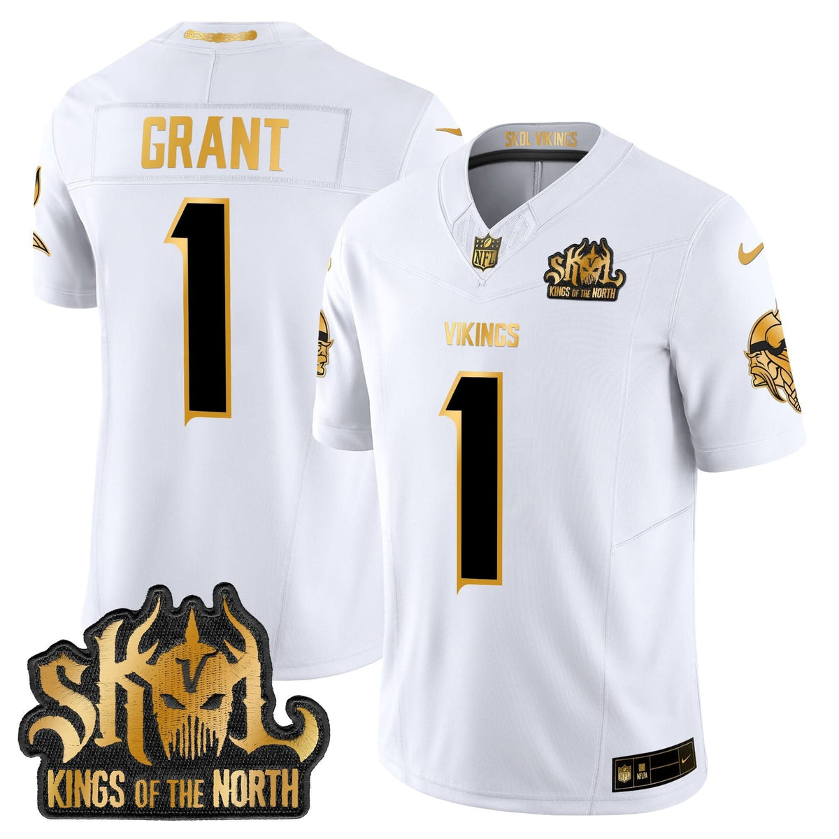 MV 2024 Winter Warrior Skol Patch Gold Vapor Limited Jersey