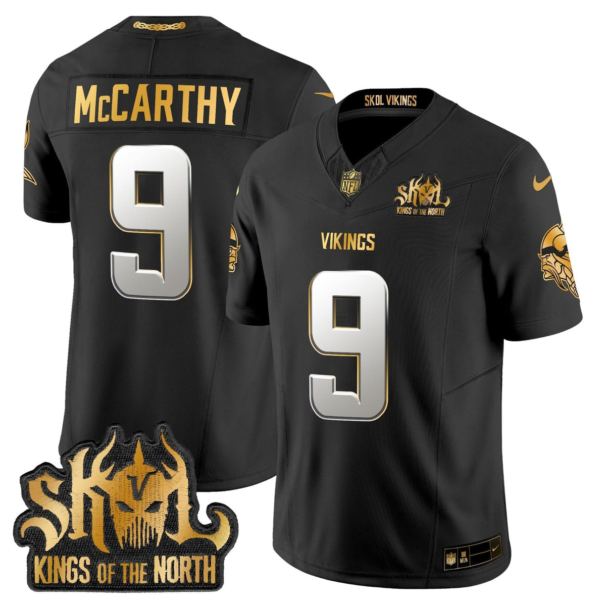 MV 2024 Winter Warrior Skol Patch Gold Vapor Limited Jersey