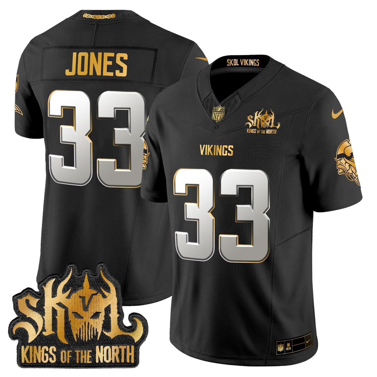 MV 2024 Winter Warrior Skol Patch Gold Vapor Limited Jersey