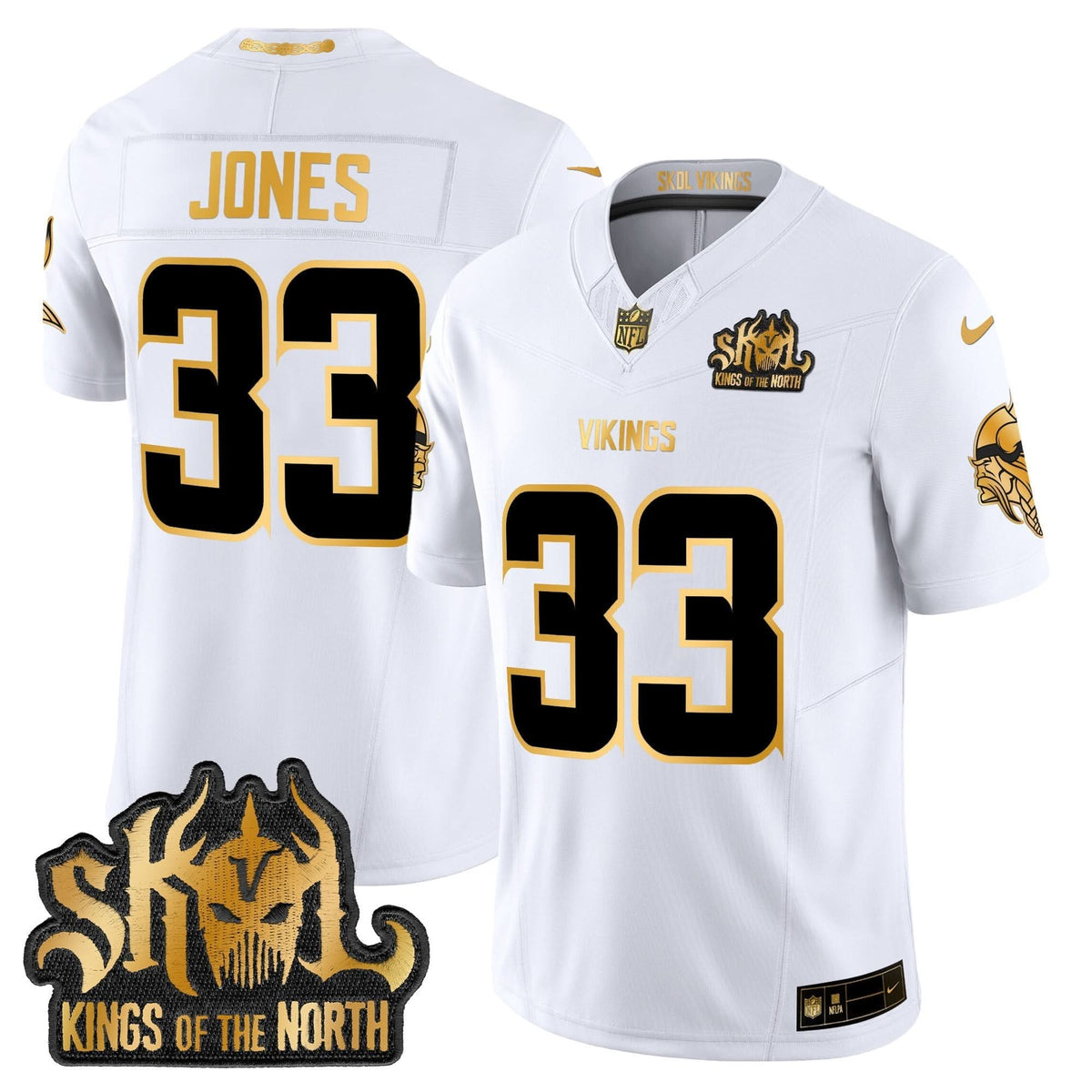 MV 2024 Winter Warrior Skol Patch Gold Vapor Limited Jersey