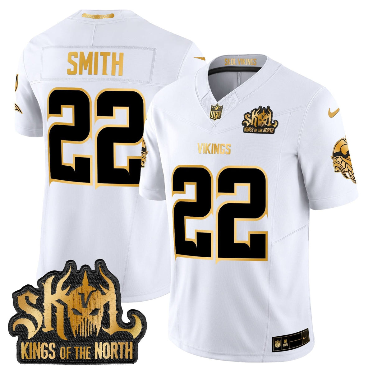 MV 2024 Winter Warrior Skol Patch Gold Vapor Limited Jersey