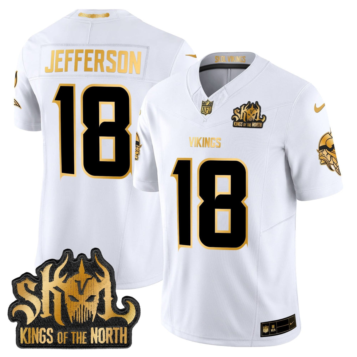 MV 2024 Winter Warrior Skol Patch Gold Vapor Limited Jersey