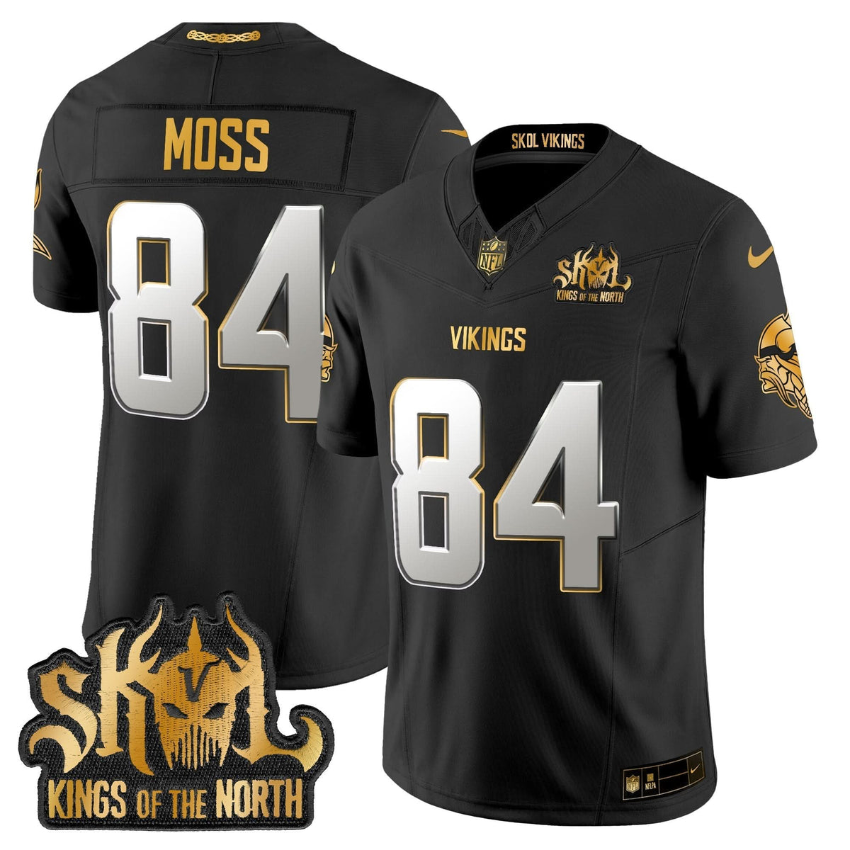 MV 2024 Winter Warrior Skol Patch Gold Vapor Limited Jersey
