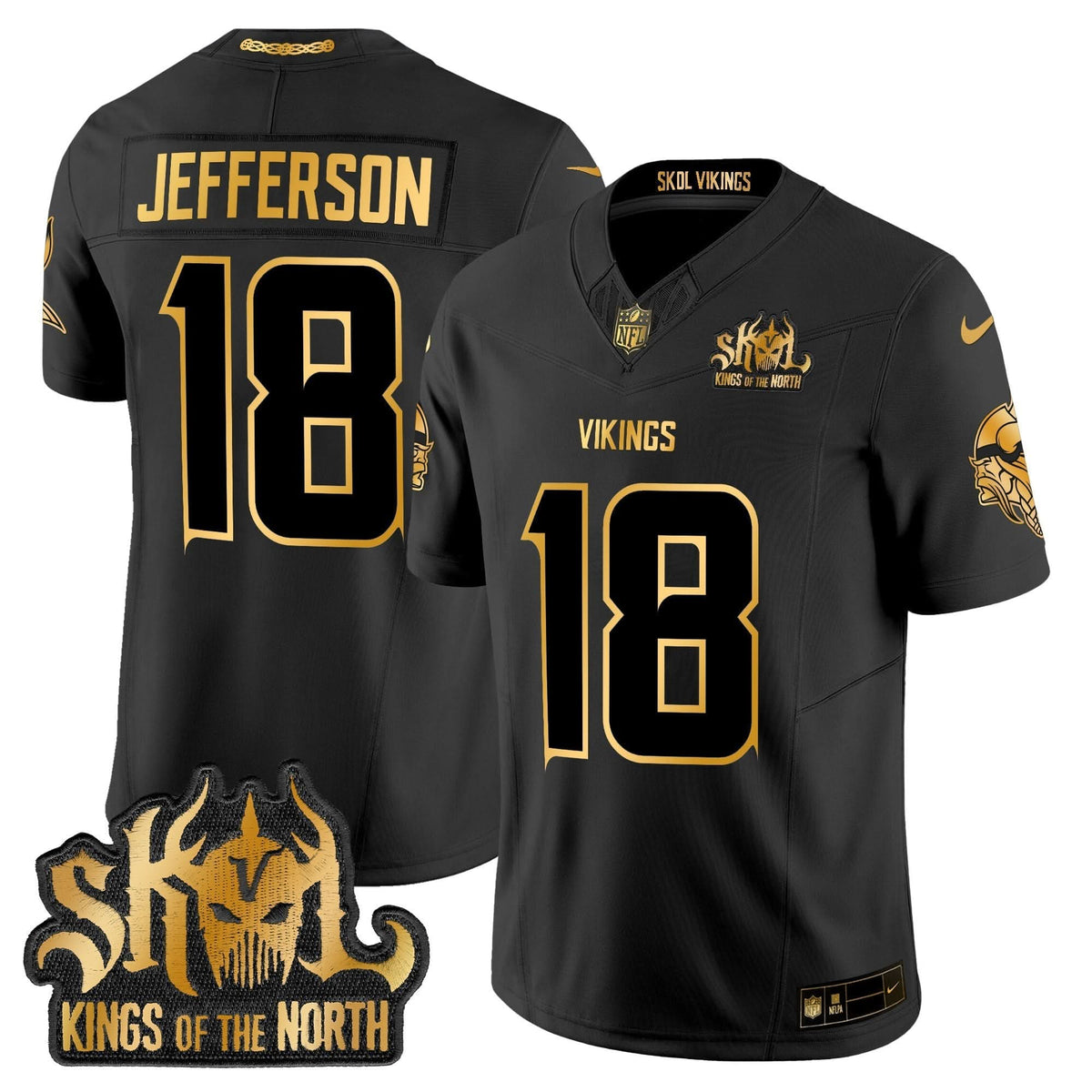 MV 2024 Winter Warrior Skol Patch Gold Vapor Limited Jersey