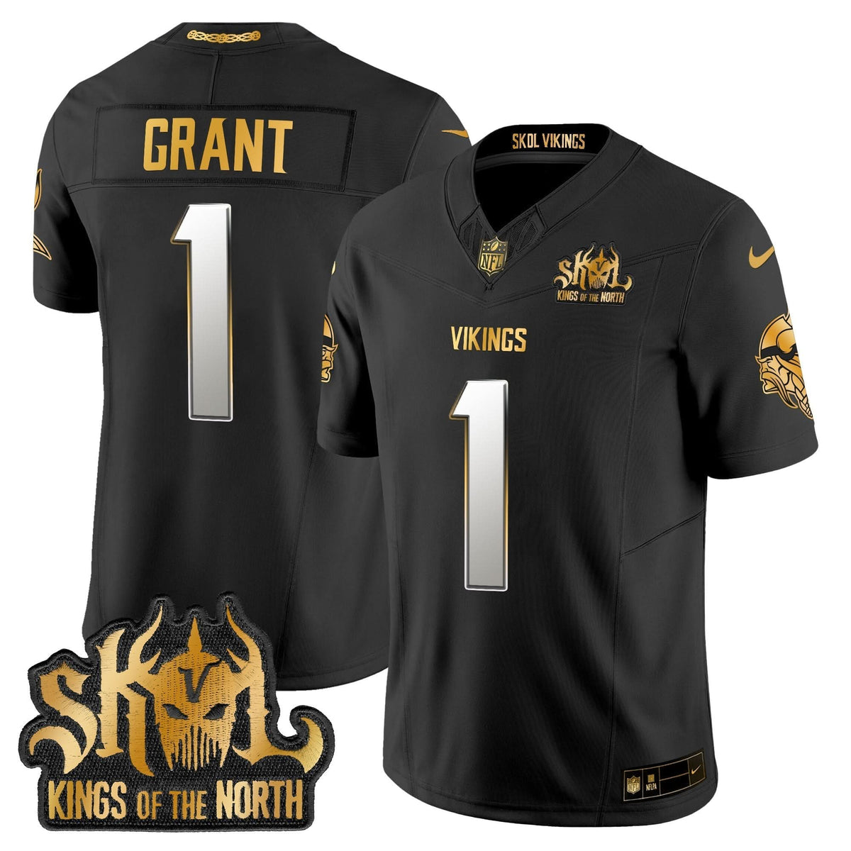MV 2024 Winter Warrior Skol Patch Gold Vapor Limited Jersey