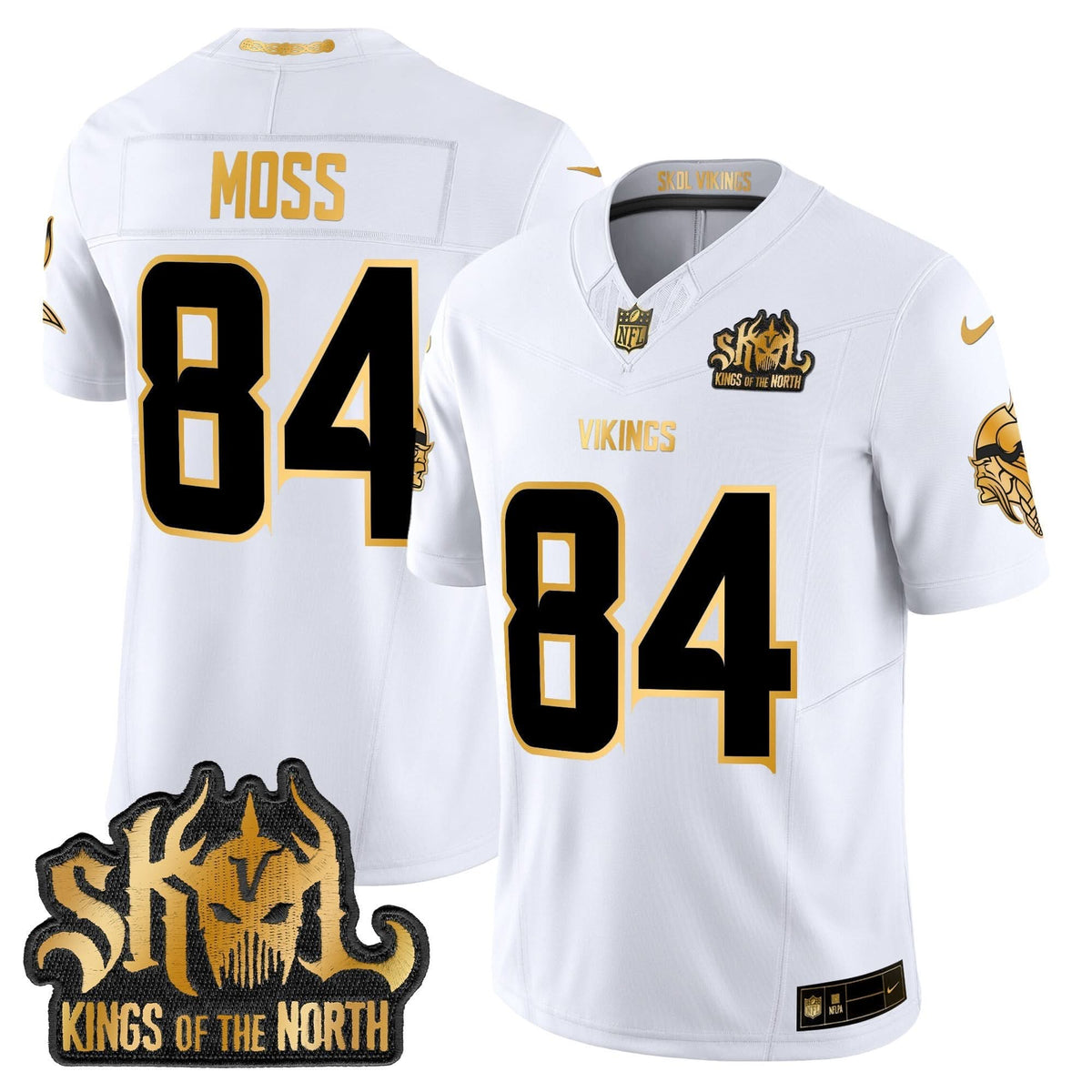 MV 2024 Winter Warrior Skol Patch Gold Vapor Limited Jersey