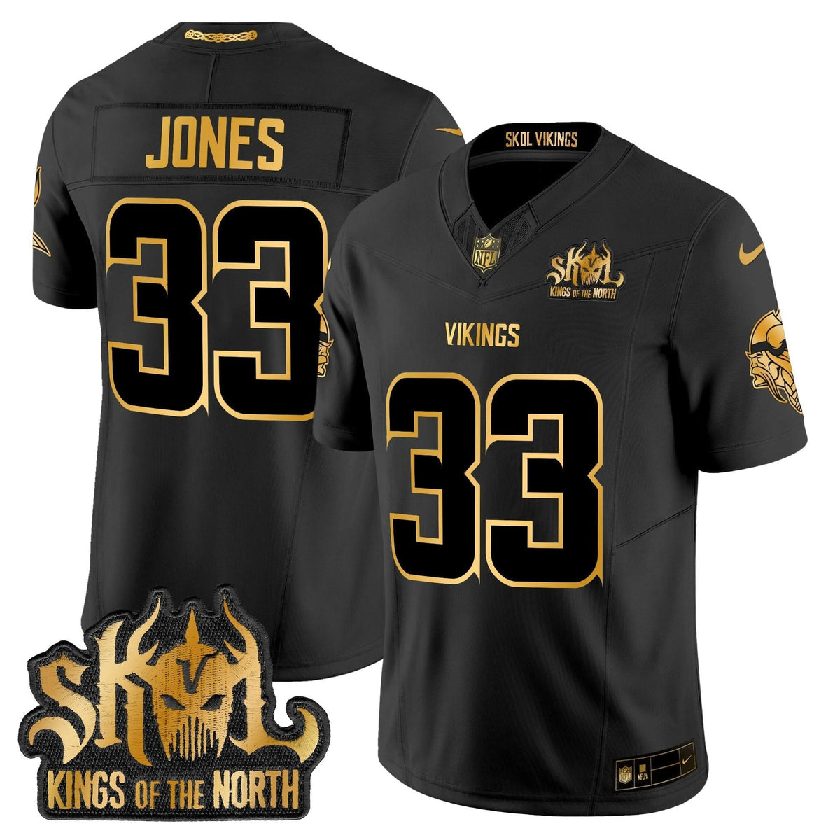MV 2024 Winter Warrior Skol Patch Gold Vapor Limited Jersey