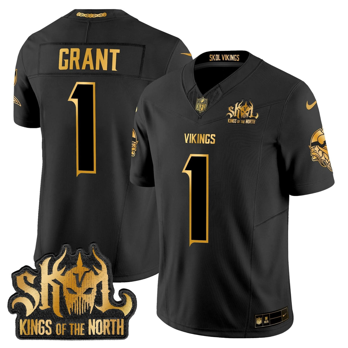 MV 2024 Winter Warrior Skol Patch Gold Vapor Limited Jersey