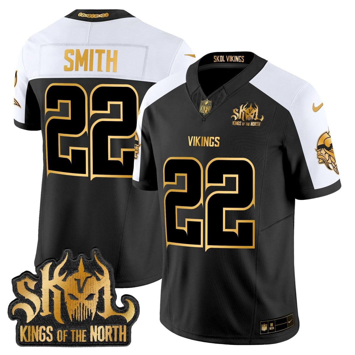 MV 2024 Winter Warrior Skol Patch Gold Vapor Limited Jersey