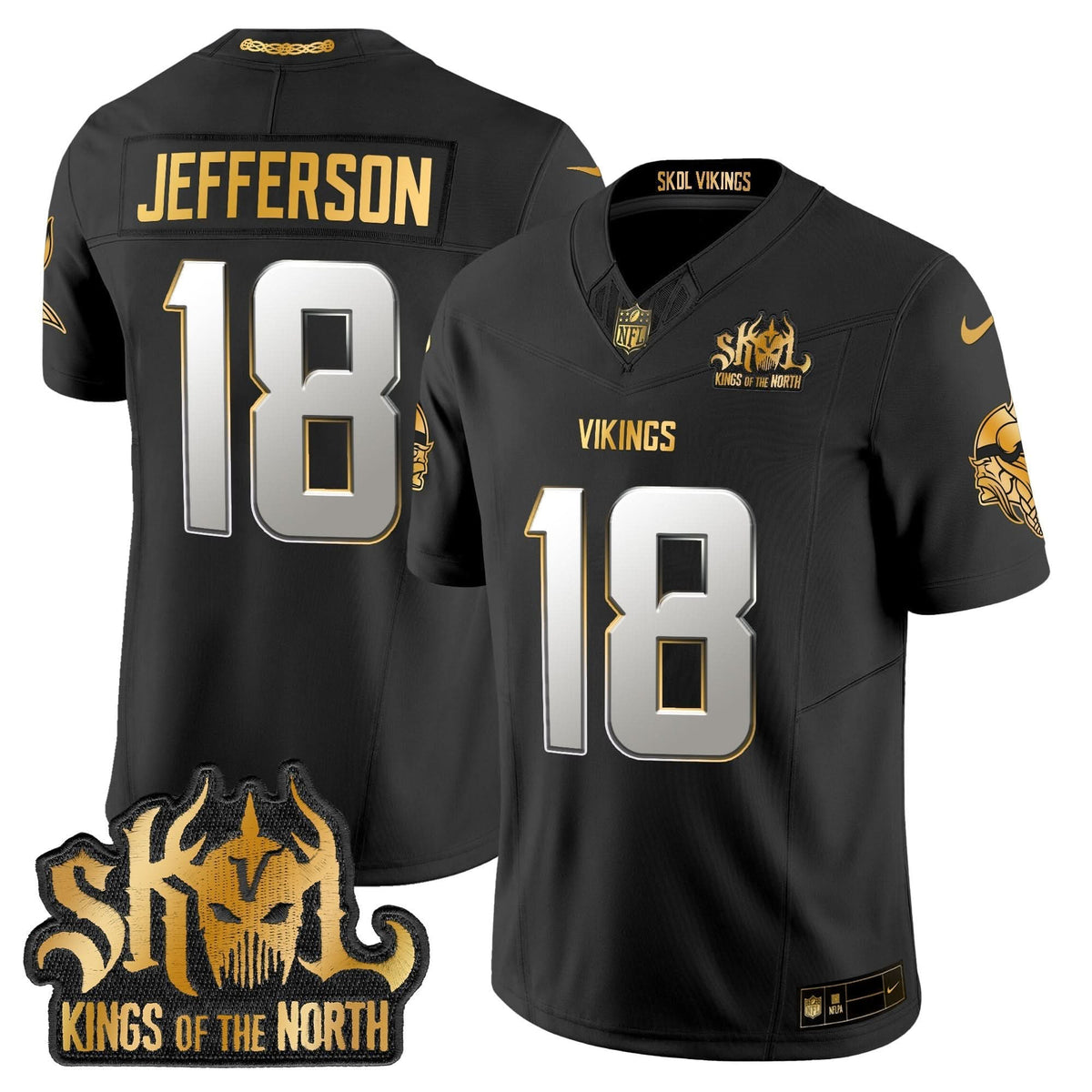 MV 2024 Winter Warrior Skol Patch Gold Vapor Limited Jersey