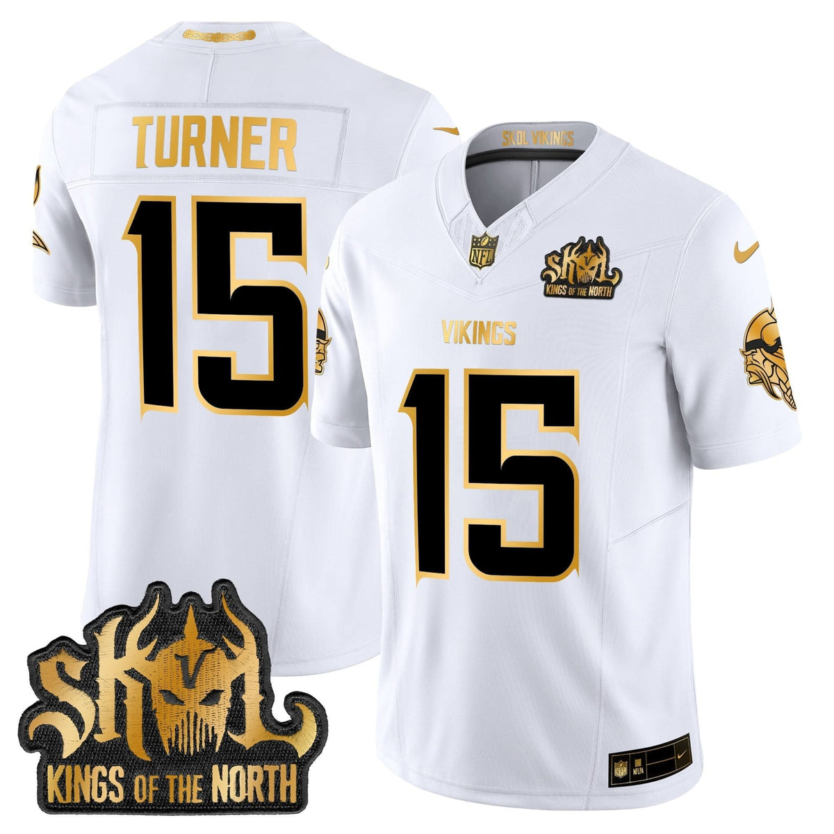 MV 2024 Winter Warrior Skol Patch Gold Vapor Limited Jersey