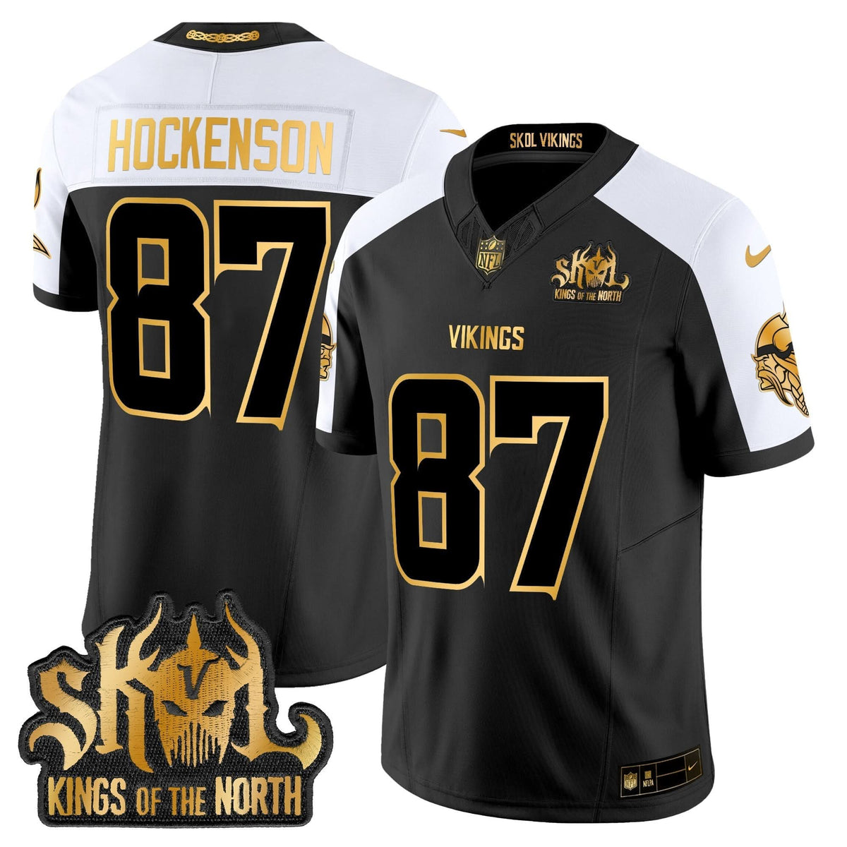 MV 2024 Winter Warrior Skol Patch Gold Vapor Limited Jersey