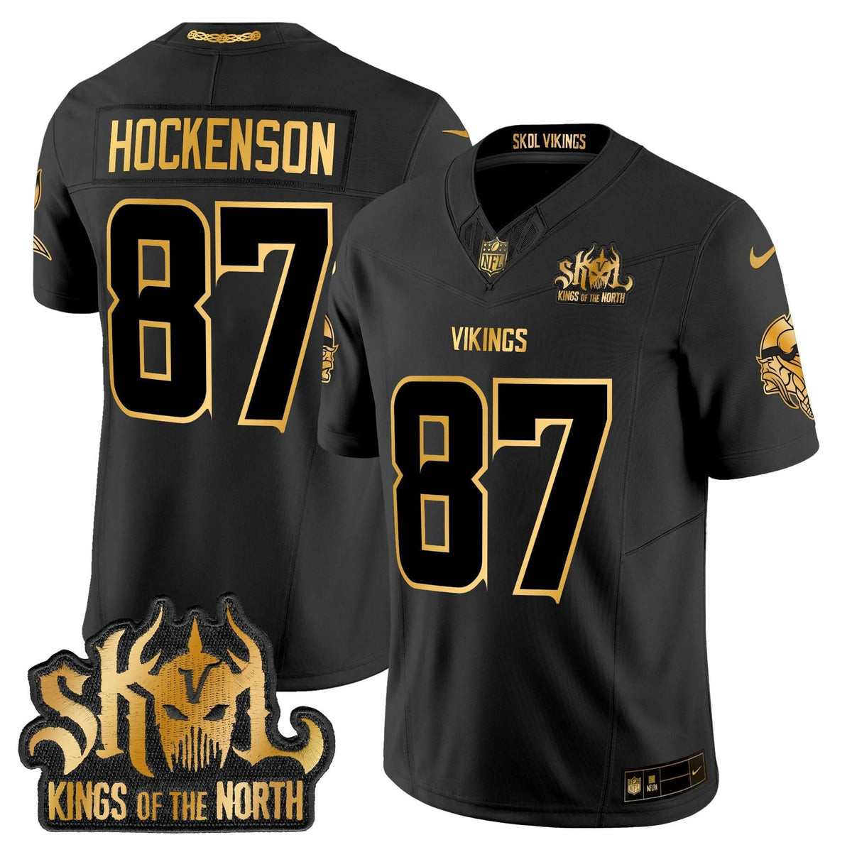 MV 2024 Winter Warrior Skol Patch Gold Vapor Limited Jersey
