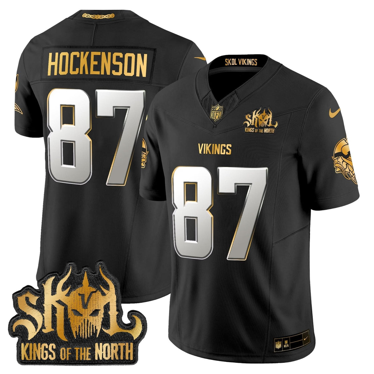 MV 2024 Winter Warrior Skol Patch Gold Vapor Limited Jersey