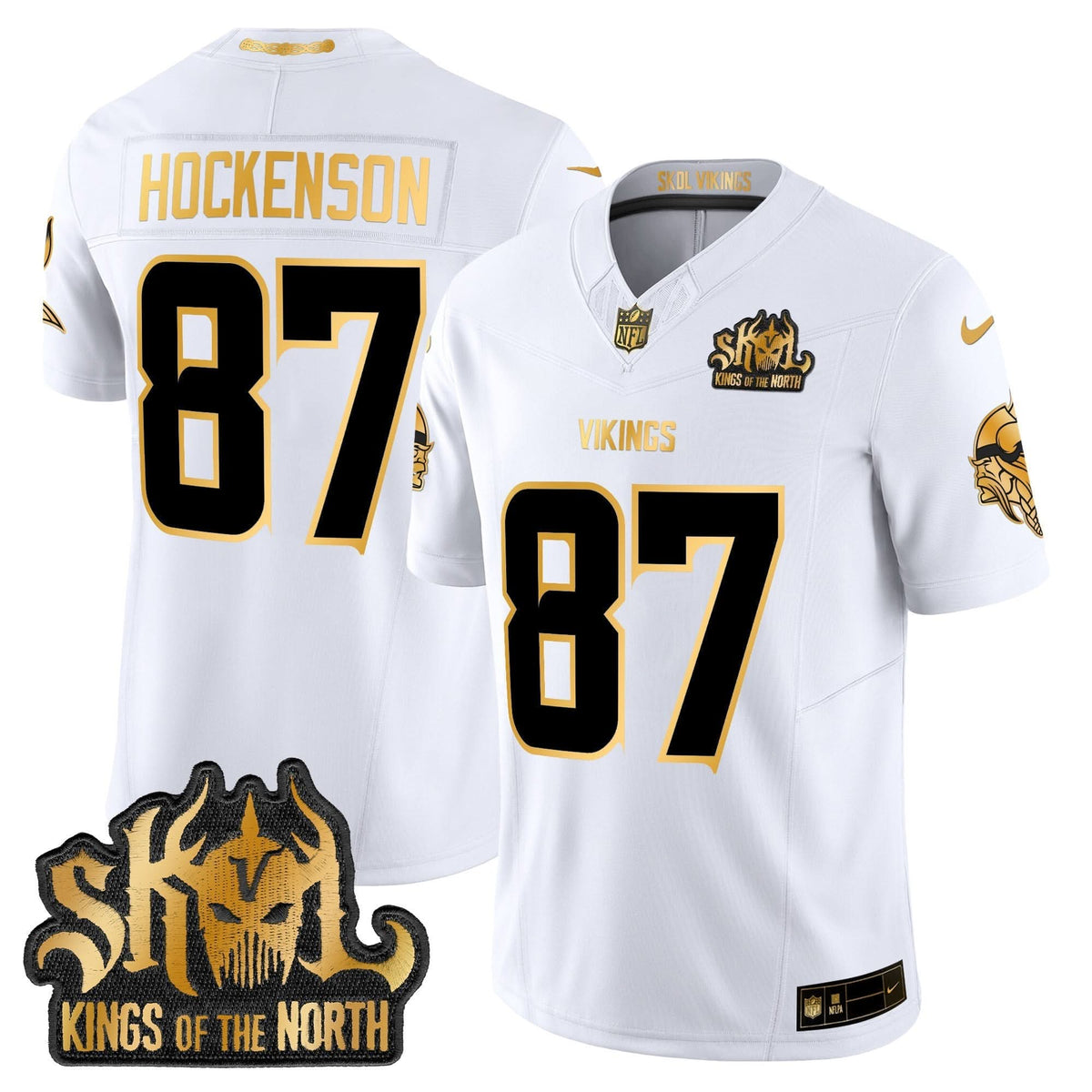 MV 2024 Winter Warrior Skol Patch Gold Vapor Limited Jersey