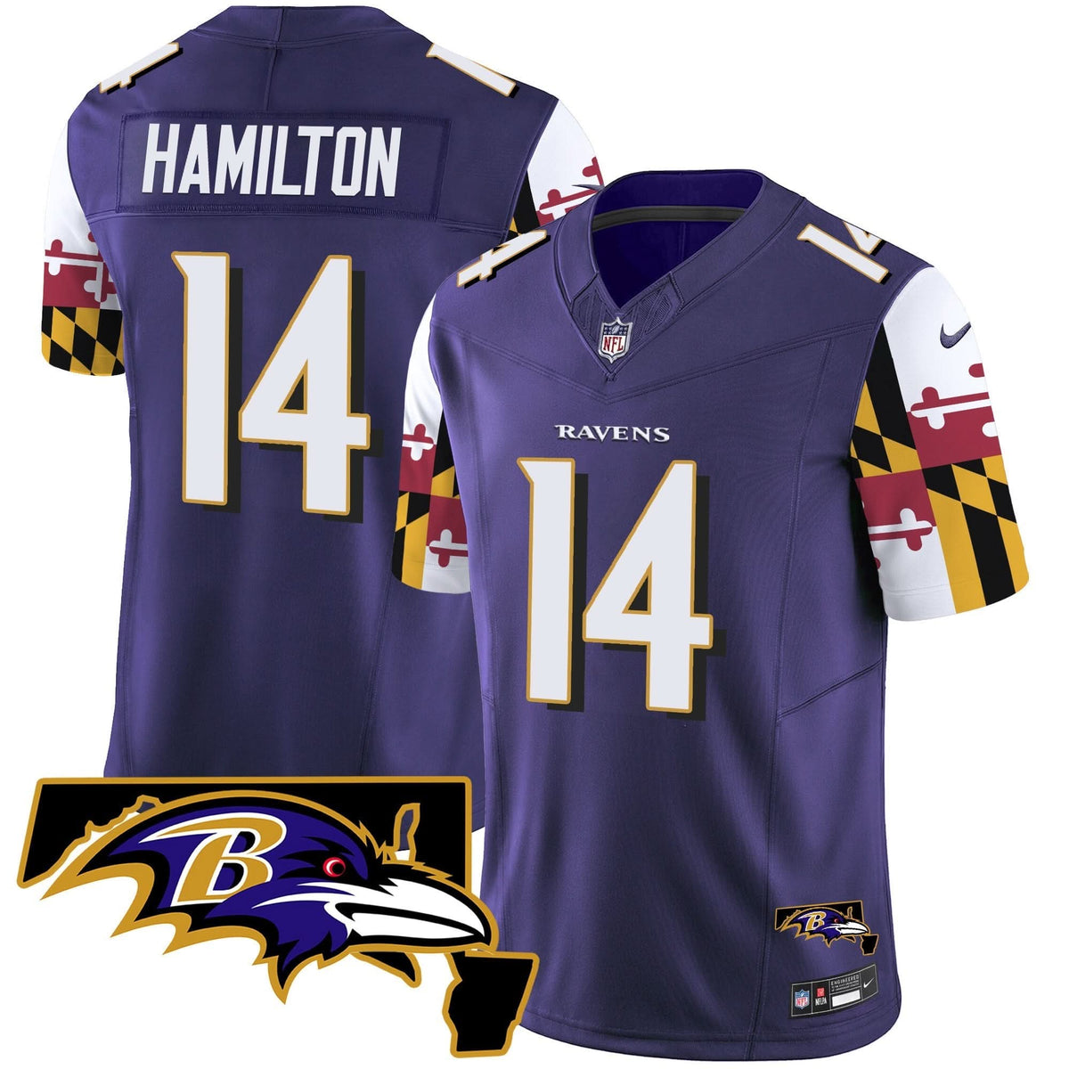 BAL Maryland Flag Vapor Limited Jersey V2