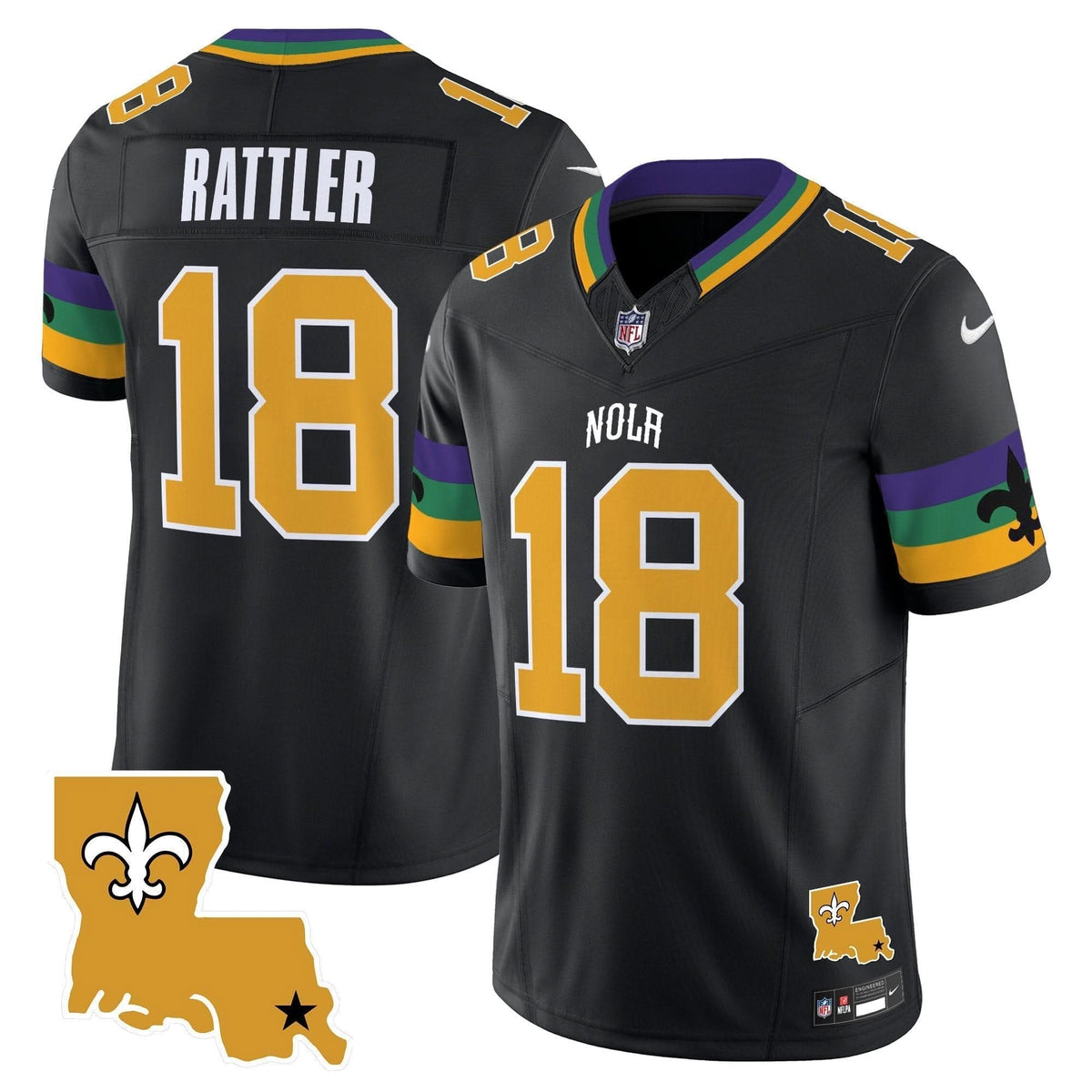 NO 2024 New Orleans City Vapor Limited Jersey