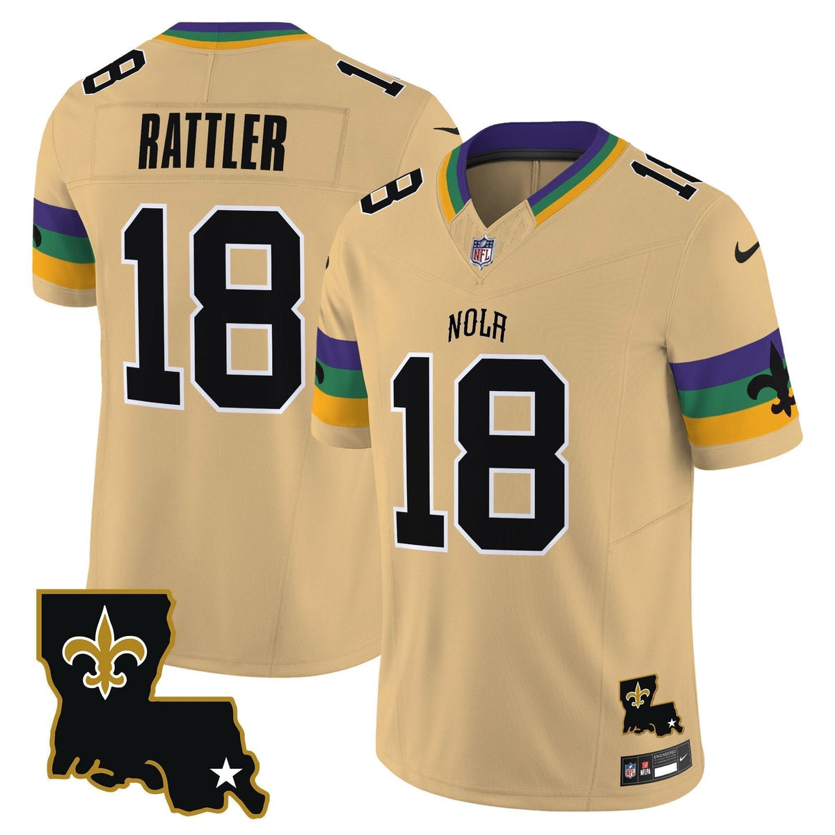 NO 2024 New Orleans City Vapor Limited Jersey
