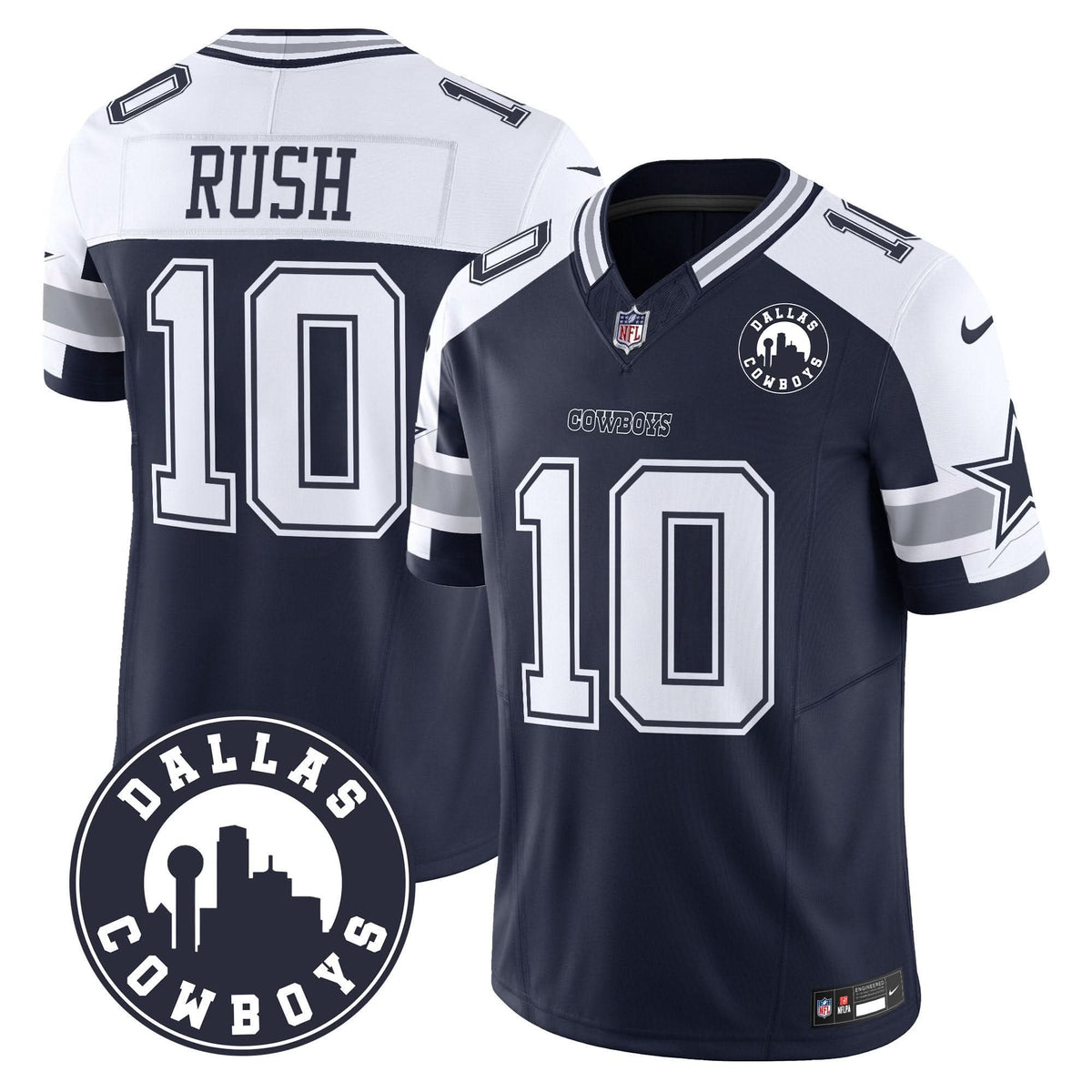 DAL "Dallas City" Patch Vapor Limited Jersey