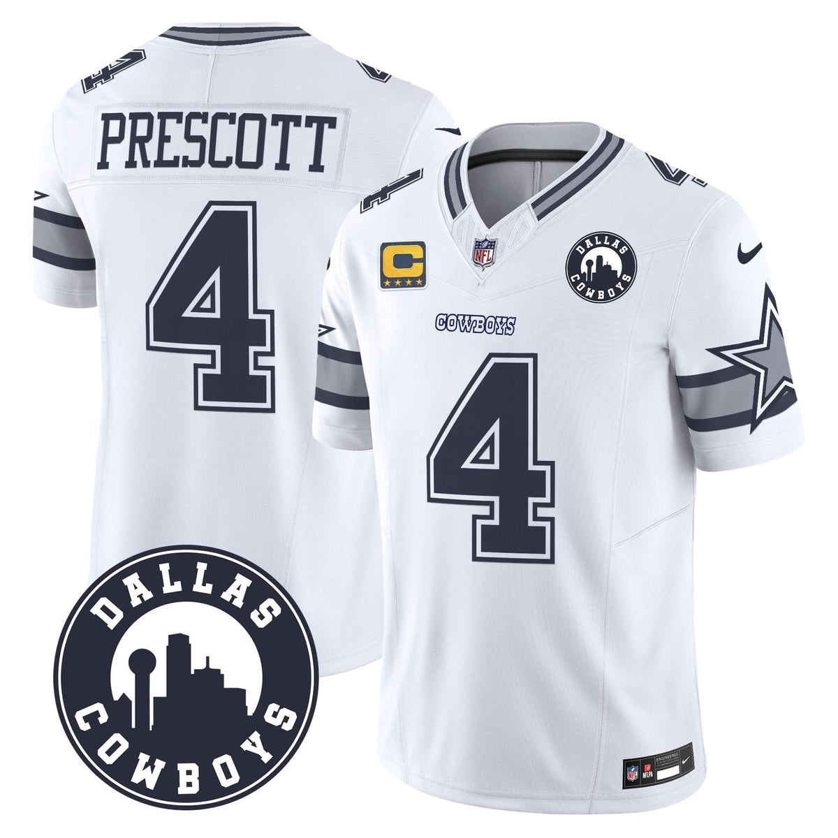 DAL "Dallas City" Patch Vapor Limited Jersey