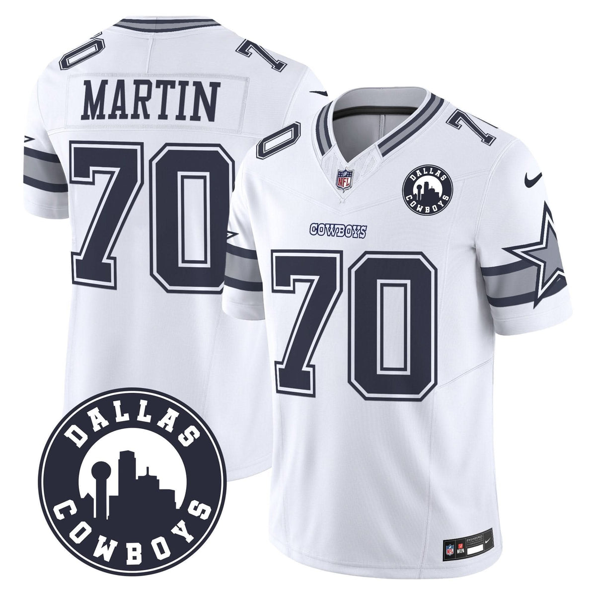 DAL "Dallas City" Patch Vapor Limited Jersey