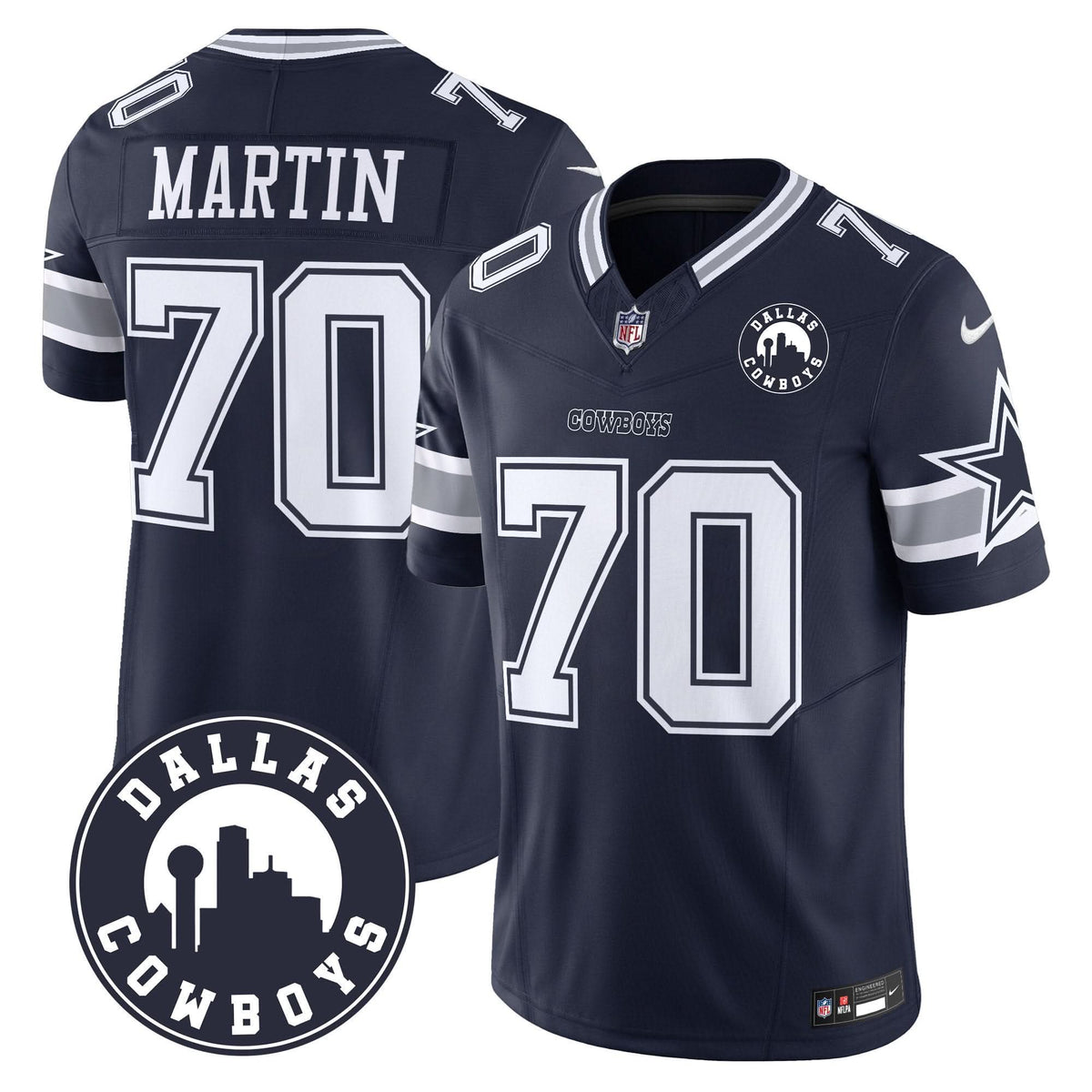 DAL "Dallas City" Patch Vapor Limited Jersey